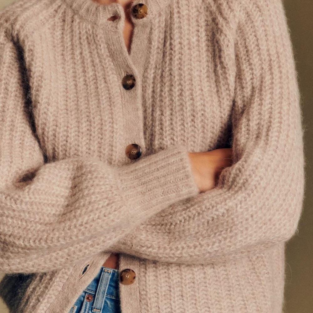 Sezane Emile Knit Cardigan sweater XS